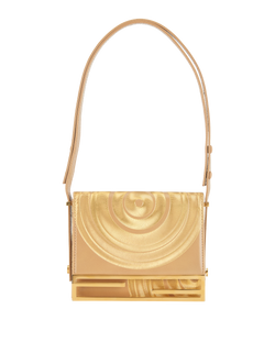 Vintage Shoulder Bag, Leather, Gold, MII, 2*